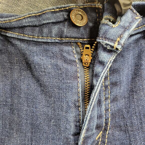 Levi's 529 Jeans Women's 32 Blue Curvy Bootcut Mid Rise Stretch Dark Wash Denim - Picture 7 of 9